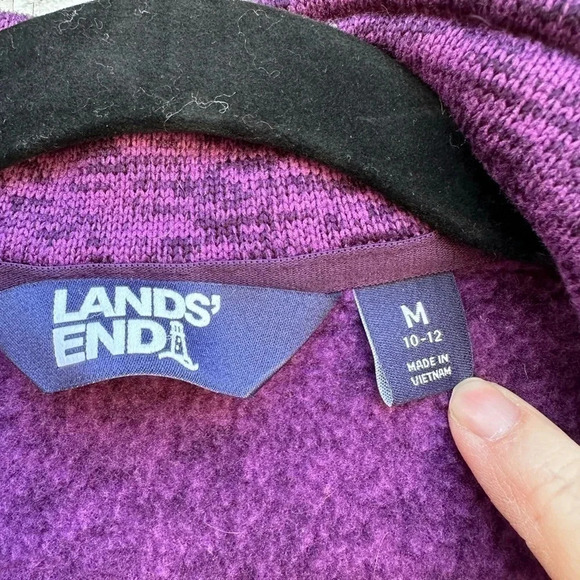 Lands’ End Purple Zip Front Vest with pockets an excellent condition size M - Picture 2 of 5